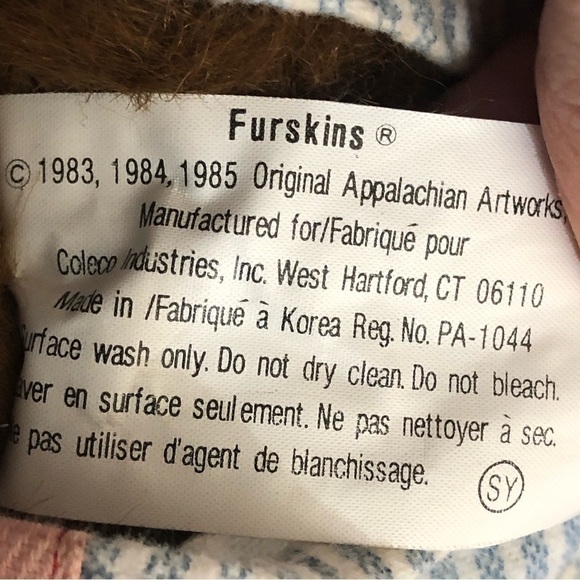 Furskins Teddy Bear Xavier Roberts Baseball Player “Hank Furskins” Vintage 1987 - Picture 12 of 15